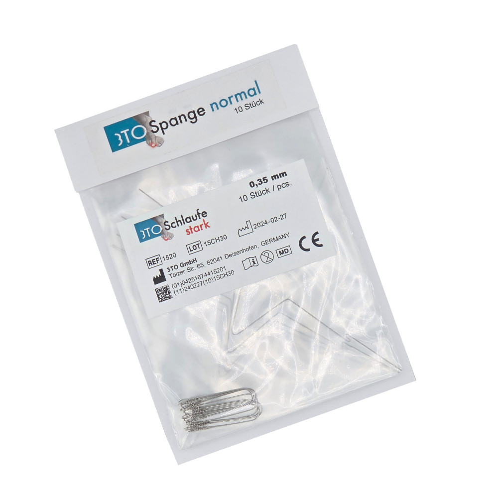 3TO-Spange normal mit starken U-Schlaufen